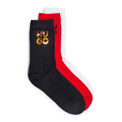 Hugo Bodywear Skarpety 3-pack QS RIB HOLO CC ze sklepu Gomez Fashion Store w kategorii Skarpetki męskie - zdjęcie 184988515