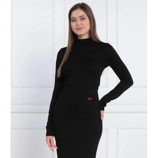 HUGO Bluzka Dartemis | Slim Fit ze sklepu Gomez Fashion Store w kategorii Bluzki damskie - zdjęcie 184988527