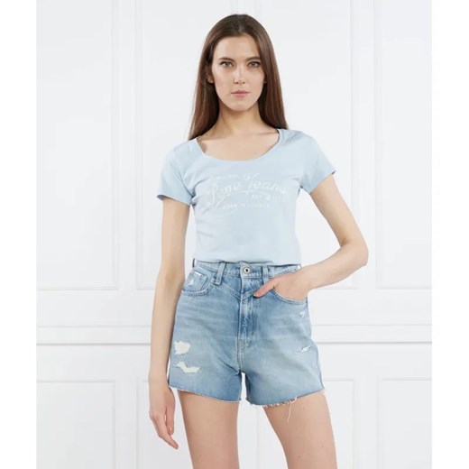 Pepe Jeans London T-shirt | Regular Fit ze sklepu Gomez Fashion Store w kategorii Bluzki damskie - zdjęcie 184988865