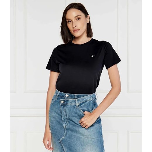 Gant T-shirt REG SHIELD | Regular Fit ze sklepu Gomez Fashion Store w kategorii Bluzki damskie - zdjęcie 184988877