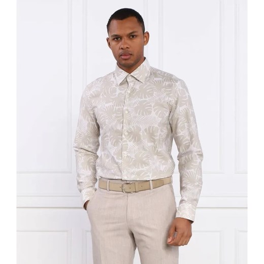 BOSS BLACK Koszula C-HAL-kent-C1-223 | Casual fit | z dodatkiem lnu ze sklepu Gomez Fashion Store w kategorii Koszule męskie - zdjęcie 184988915