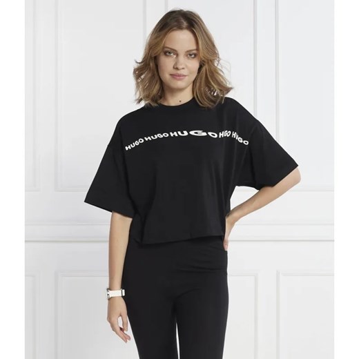 HUGO T-shirt Tee_6 | Cropped Fit ze sklepu Gomez Fashion Store w kategorii Bluzki damskie - zdjęcie 184989038