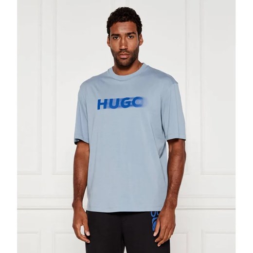 Hugo Blue T-shirt Nalax | Regular Fit ze sklepu Gomez Fashion Store w kategorii T-shirty męskie - zdjęcie 184989096