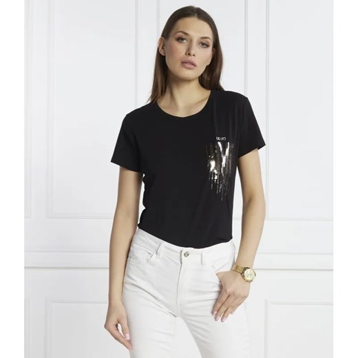 Liu Jo Sport T-shirt | Regular Fit ze sklepu Gomez Fashion Store w kategorii Bluzki damskie - zdjęcie 184989165