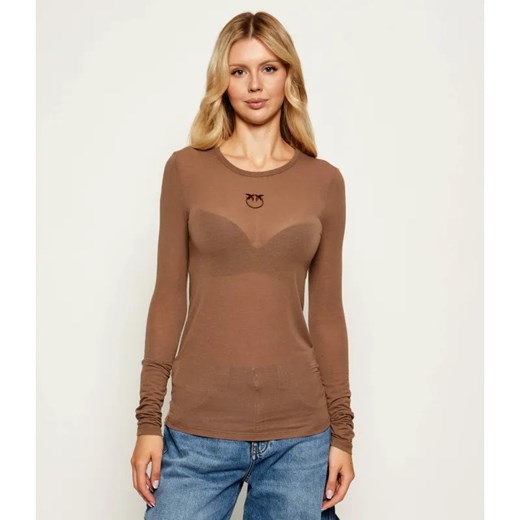 Pinko Bluzka | Slim Fit | z dodatkiem kaszmiru ze sklepu Gomez Fashion Store w kategorii Bluzki damskie - zdjęcie 184989296