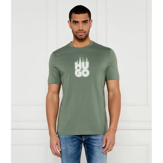 HUGO T-shirt Dalayer | Regular Fit ze sklepu Gomez Fashion Store w kategorii T-shirty męskie - zdjęcie 184989319