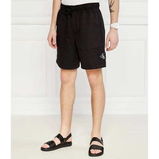Calvin Klein Jeans Szorty | z dodatkiem lnu ze sklepu Gomez Fashion Store w kategorii Spodenki męskie - zdjęcie 184989359