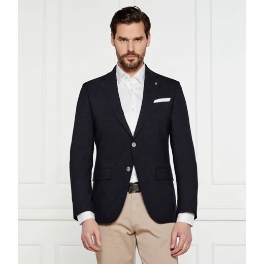 BOSS BLACK Marynarka z poszetką H-Hutson-233 | Slim Fit | z dodatkiem wełny ze sklepu Gomez Fashion Store w kategorii Marynarki męskie - zdjęcie 184989366