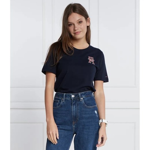 Tommy Hilfiger T-shirt IMD MDRN REG C-NK SS | Regular Fit ze sklepu Gomez Fashion Store w kategorii Bluzki damskie - zdjęcie 184989558