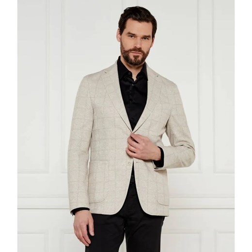 BOSS BLACK Marynarka C-Hanry-J-252 | Slim Fit | z dodatkiem lnu ze sklepu Gomez Fashion Store w kategorii Marynarki męskie - zdjęcie 184989595