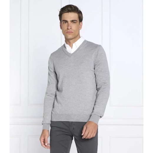BOSS BLACK Wełniany sweter Baram-L | Regular Fit ze sklepu Gomez Fashion Store w kategorii Swetry męskie - zdjęcie 184989637
