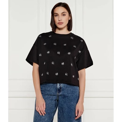 Karl Lagerfeld T-shirt ikonik 2.0 | Loose fit ze sklepu Gomez Fashion Store w kategorii Bluzki damskie - zdjęcie 184989799