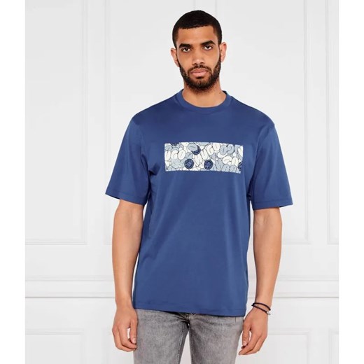 Hugo Blue T-shirt Nurix | Regular Fit ze sklepu Gomez Fashion Store w kategorii T-shirty męskie - zdjęcie 184989966