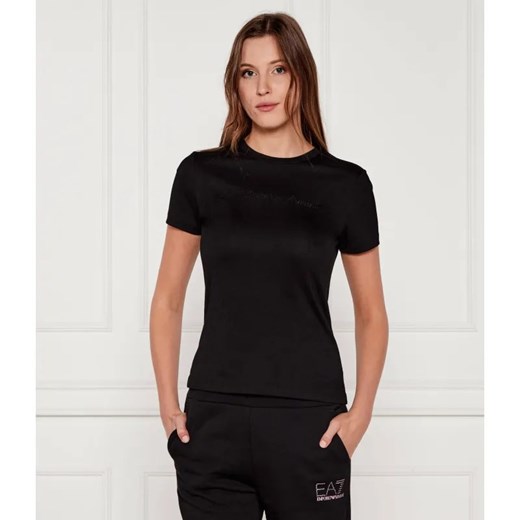 EA7 T-shirt | Slim Fit ze sklepu Gomez Fashion Store w kategorii Bluzki damskie - zdjęcie 184990086