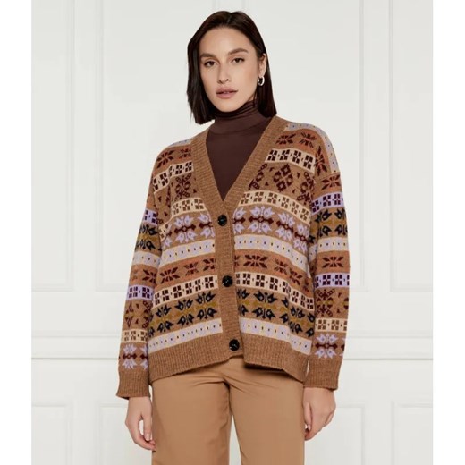 Weekend MaxMara Wełniany kardigan Eccelso | Relaxed fit ze sklepu Gomez Fashion Store w kategorii Swetry damskie - zdjęcie 184990116