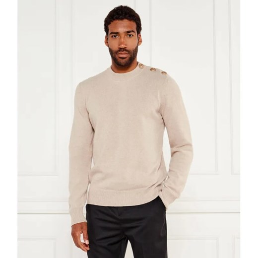 Balmain Wełniany sweter | Regular Fit | z dodatkiem kaszmiru ze sklepu Gomez Fashion Store w kategorii Swetry męskie - zdjęcie 184990196