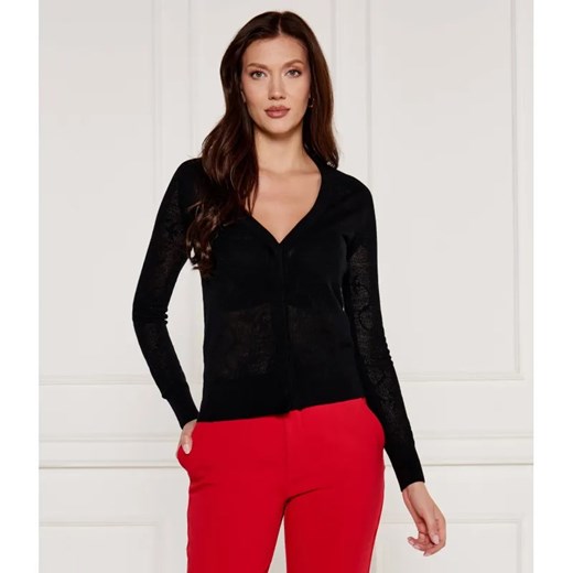 Pinko Wełniany kardigan ZUCCHERAGGIO | Regular Fit | z dodatkiem kaszmiru ze sklepu Gomez Fashion Store w kategorii Swetry damskie - zdjęcie 184990255
