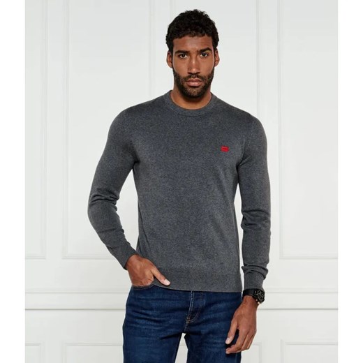 HUGO Sweter San Cassius | Regular Fit ze sklepu Gomez Fashion Store w kategorii Swetry męskie - zdjęcie 184990307