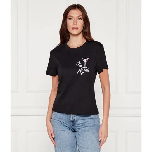 HUGO T-shirt Destrel_2 | Loose fit ze sklepu Gomez Fashion Store w kategorii Bluzki damskie - zdjęcie 184990329