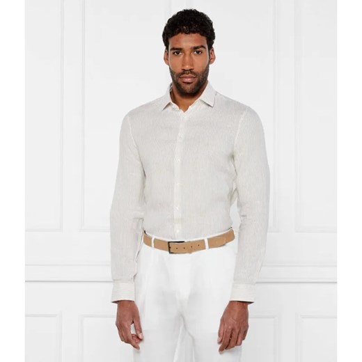 Calvin Klein Lniana koszula | Slim Fit ze sklepu Gomez Fashion Store w kategorii Koszule męskie - zdjęcie 184990557