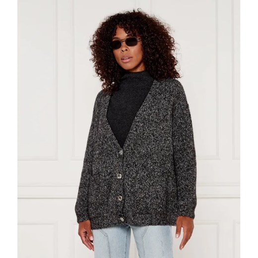 Pinko Wełniany kardigan ERBACEO | Oversize fit ze sklepu Gomez Fashion Store w kategorii Swetry damskie - zdjęcie 184990568