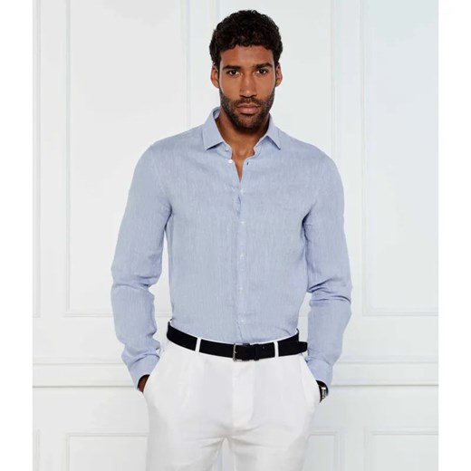 Calvin Klein Lniana koszula | Slim Fit ze sklepu Gomez Fashion Store w kategorii Koszule męskie - zdjęcie 184990749