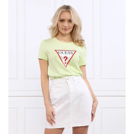 GUESS T-shirt ORIGINAL | Regular Fit ze sklepu Gomez Fashion Store w kategorii Bluzki damskie - zdjęcie 184990817