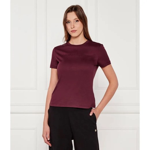 EA7 T-shirt | Slim Fit ze sklepu Gomez Fashion Store w kategorii Bluzki damskie - zdjęcie 184990976