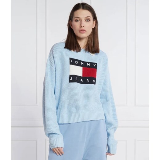 Tommy Jeans Sweter FLAG | Regular Fit ze sklepu Gomez Fashion Store w kategorii Swetry damskie - zdjęcie 184991128