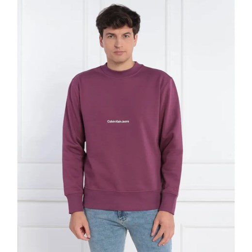 Calvin Klein Jeans Bluza INSTITUTIONAL CREW NECK | Relaxed fit ze sklepu Gomez Fashion Store w kategorii Bluzy męskie - zdjęcie 184991157