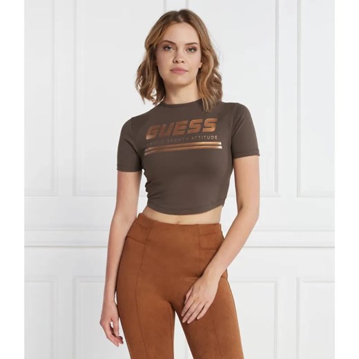 GUESS ACTIVE T-shirt AGGIE ACTIVE | Cropped Fit ze sklepu Gomez Fashion Store w kategorii Bluzki damskie - zdjęcie 184991279