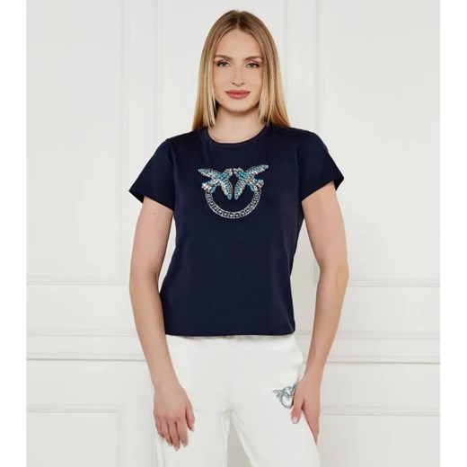 Pinko T-shirt QUENTIN | Regular Fit ze sklepu Gomez Fashion Store w kategorii Bluzki damskie - zdjęcie 184991438