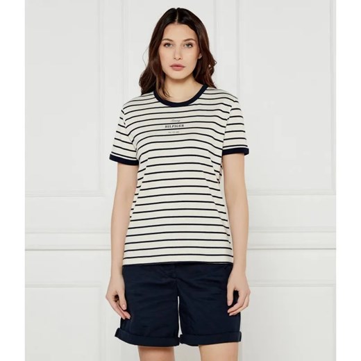 Tommy Hilfiger T-shirt | Regular Fit ze sklepu Gomez Fashion Store w kategorii Bluzki damskie - zdjęcie 184991486