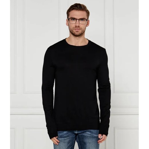 BOSS BLACK Longsleeve H-Talley 20 | Regular Fit | z dodatkiem wełny ze sklepu Gomez Fashion Store w kategorii T-shirty męskie - zdjęcie 184991517