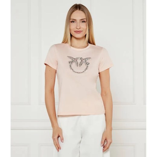 Pinko T-shirt QUENTIN | Regular Fit ze sklepu Gomez Fashion Store w kategorii Bluzki damskie - zdjęcie 184991629