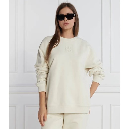 HUGO Bluza Classic Crew | Regular Fit ze sklepu Gomez Fashion Store w kategorii Bluzy damskie - zdjęcie 184991646