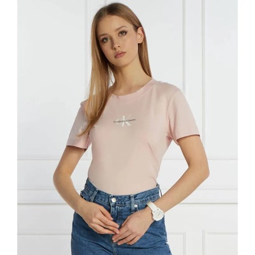 Calvin Klein Jeans T-shirt | Slim Fit ze sklepu Gomez Fashion Store w kategorii Bluzki damskie - zdjęcie 184991856