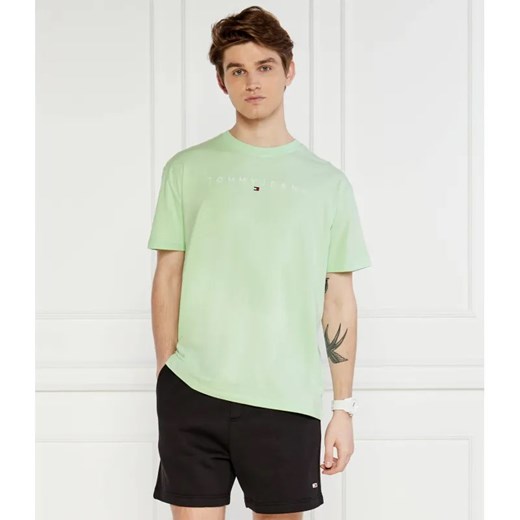 Tommy Jeans T-shirt LINEAR LOGO | Regular Fit ze sklepu Gomez Fashion Store w kategorii T-shirty męskie - zdjęcie 184991865