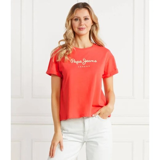 Pepe Jeans London T-shirt HELGA | Regular Fit ze sklepu Gomez Fashion Store w kategorii Bluzki damskie - zdjęcie 184991905