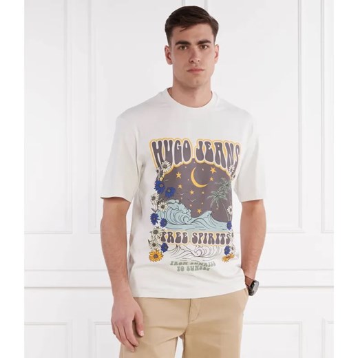 Hugo Blue T-shirt Nirito | Regular Fit ze sklepu Gomez Fashion Store w kategorii T-shirty męskie - zdjęcie 184992089