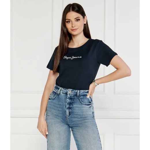 Pepe Jeans London T-shirt LORETTE | Regular Fit ze sklepu Gomez Fashion Store w kategorii Bluzki damskie - zdjęcie 184992176