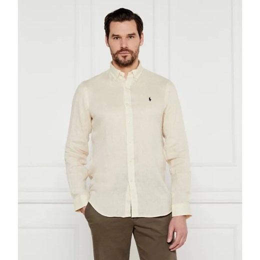POLO RALPH LAUREN Lniana koszula | Slim Fit ze sklepu Gomez Fashion Store w kategorii Koszule męskie - zdjęcie 184992705