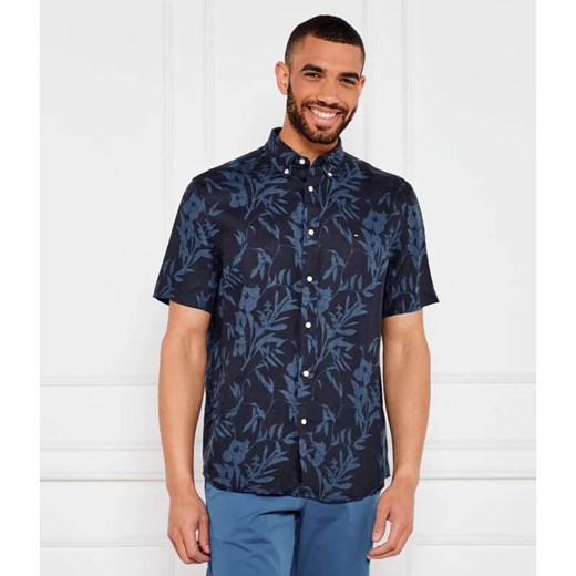 Tommy Hilfiger Lniana koszula TROPICAL | Regular Fit ze sklepu Gomez Fashion Store w kategorii Koszule męskie - zdjęcie 184992708