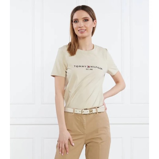 Tommy Hilfiger T-shirt | Regular Fit ze sklepu Gomez Fashion Store w kategorii Bluzki damskie - zdjęcie 184993115