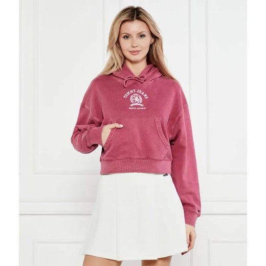 Tommy Jeans Bluza VARSITY CREST | Cropped Fit ze sklepu Gomez Fashion Store w kategorii Bluzy damskie - zdjęcie 184993125