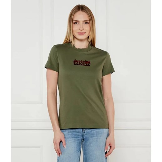 Pinko T-shirt TRAPANI | Regular Fit ze sklepu Gomez Fashion Store w kategorii Bluzki damskie - zdjęcie 184993218