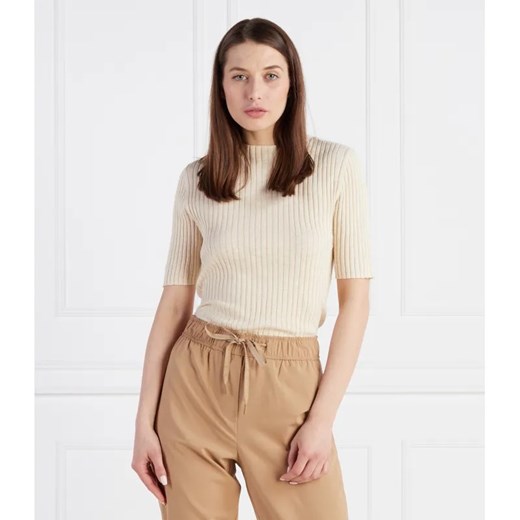 Marc O' Polo Sweter Pullover cropped | Regular Fit | z dodatkiem lnu ze sklepu Gomez Fashion Store w kategorii Swetry damskie - zdjęcie 184993225