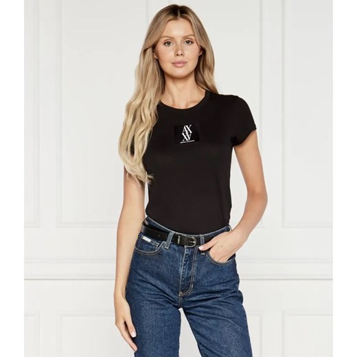 Armani Exchange T-shirt | Regular Fit ze sklepu Gomez Fashion Store w kategorii Bluzki damskie - zdjęcie 184993305