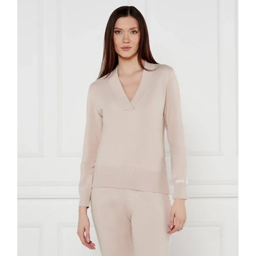 Liu Jo Sport Sweter | Regular Fit | z dodatkiem wełny ze sklepu Gomez Fashion Store w kategorii Swetry damskie - zdjęcie 184993418