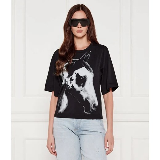 Pinko T-shirt Trophy |PINKO X Patrick McDowell | Oversize fit ze sklepu Gomez Fashion Store w kategorii Bluzki damskie - zdjęcie 184993489